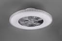 REALITY LEUCHTEN Harstad LED Deckenleuchte mit Ventilator Grau Chrom Bild 4