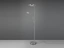 TRIO Leuchten LED Deckenfluter Barrie mit Leselicht Silber Bild 3