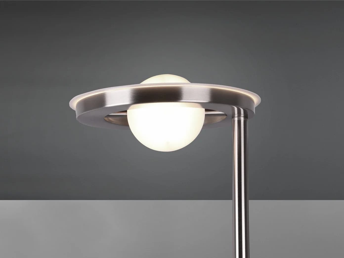TRIO Leuchten LED Deckenfluter Barrie mit Leselicht Silber - Bild 5