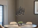 TRIO Leuchten LED Pendelleuchte Dimmfunktion Schwarz Cluster-Design Bild 1