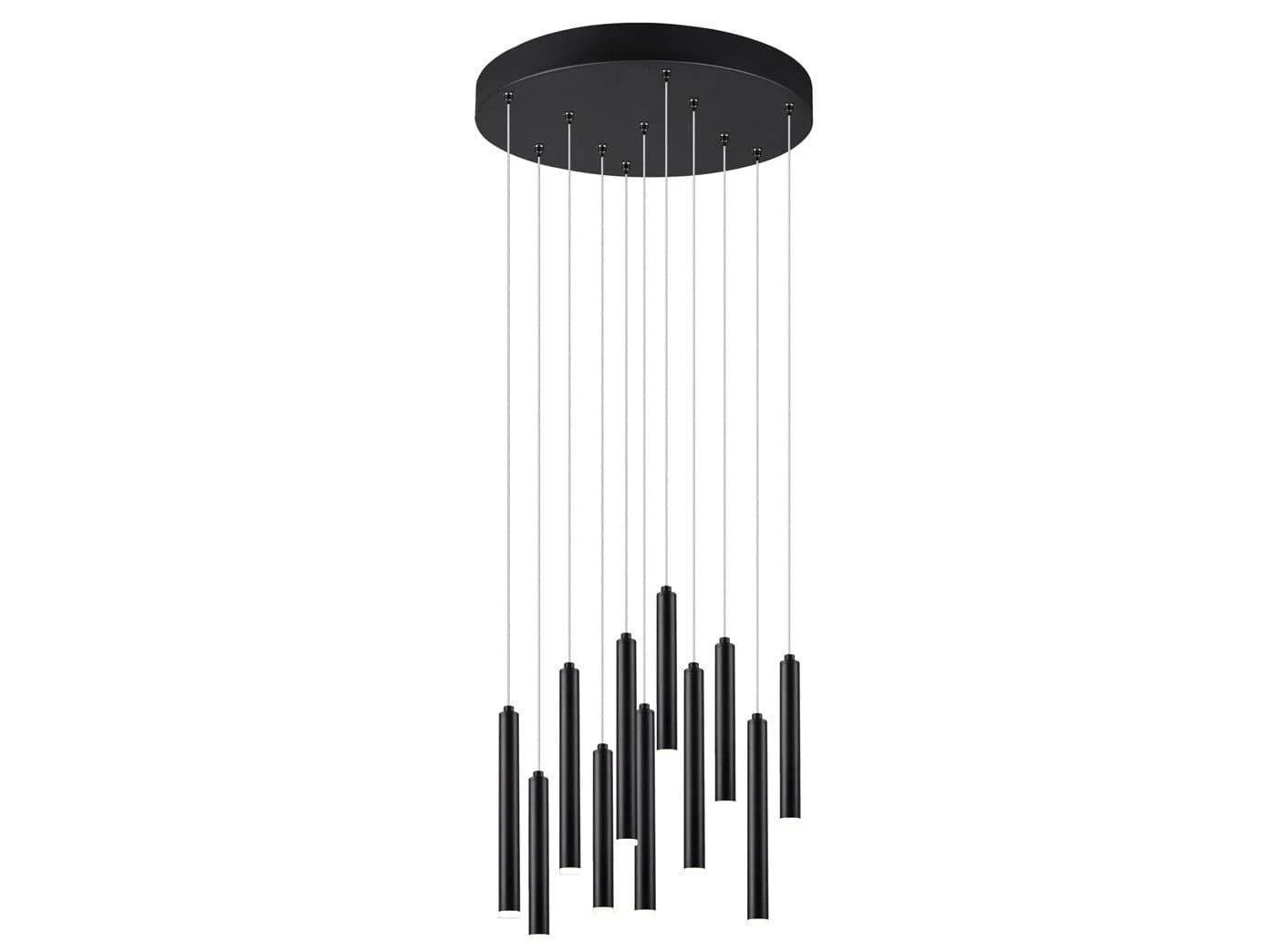 TRIO Leuchten LED Pendelleuchte Dimmfunktion Schwarz Cluster-Design - Bild 2