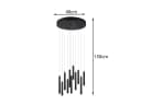 TRIO Leuchten LED Pendelleuchte Dimmfunktion Schwarz Cluster-Design Bild 4