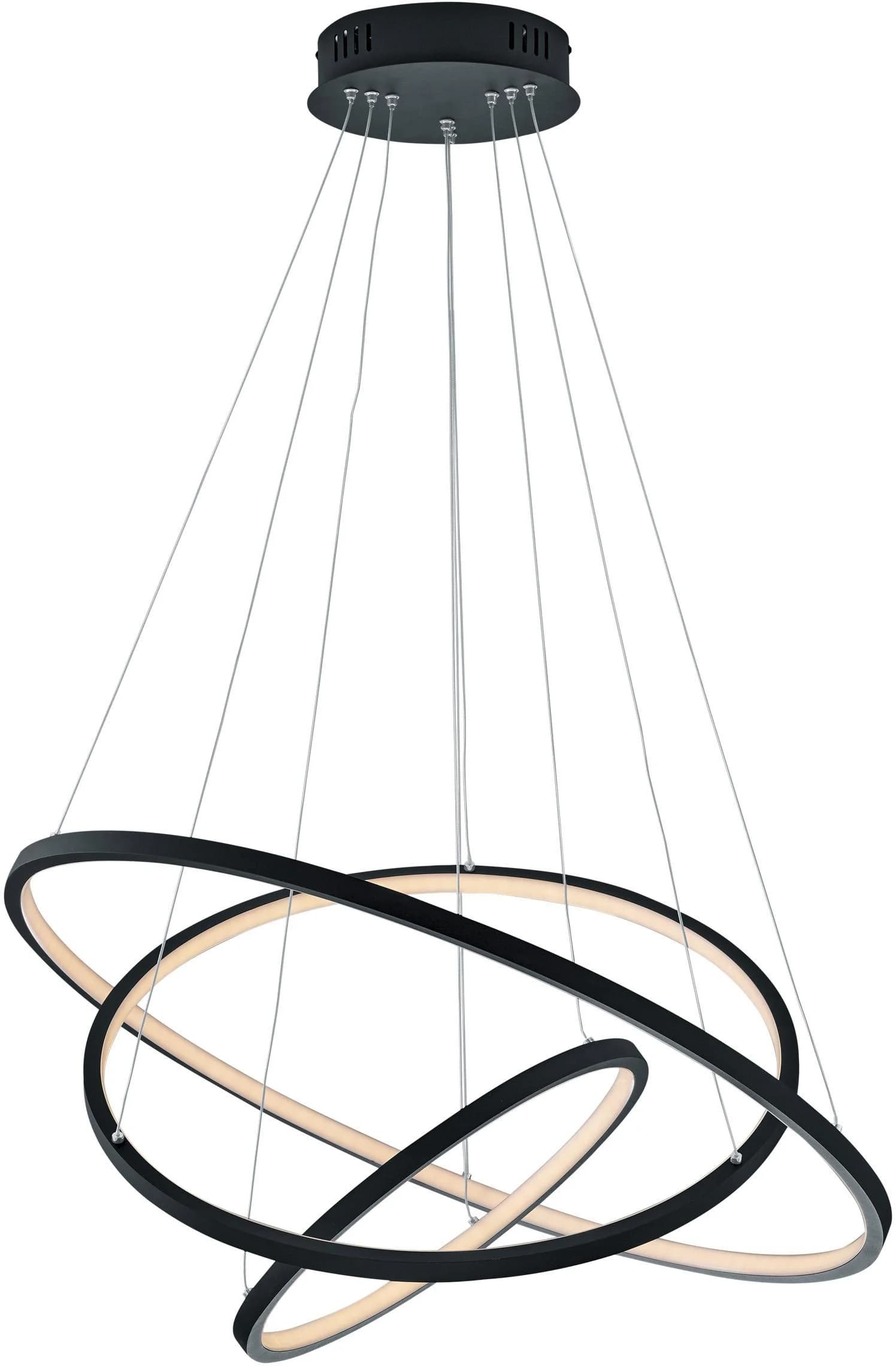 TRIO LEUCHTEN LED Pendelleuchte Aaron WiZ Smart Home RGB Nickel Grau - Bild 2