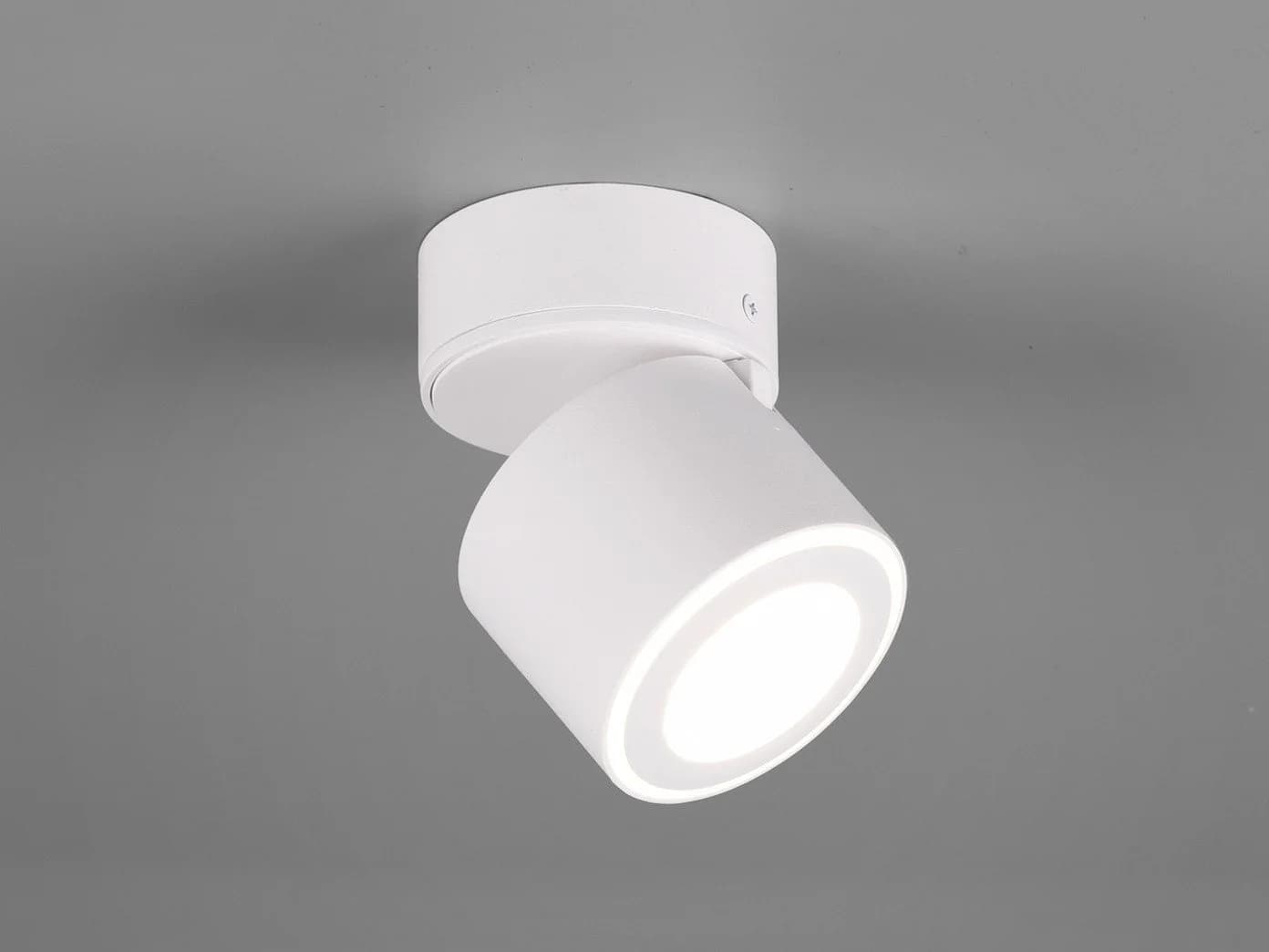 TRIO Leuchten LED Deckenstrahler TAURUS Weiß Metall Schwenkbar