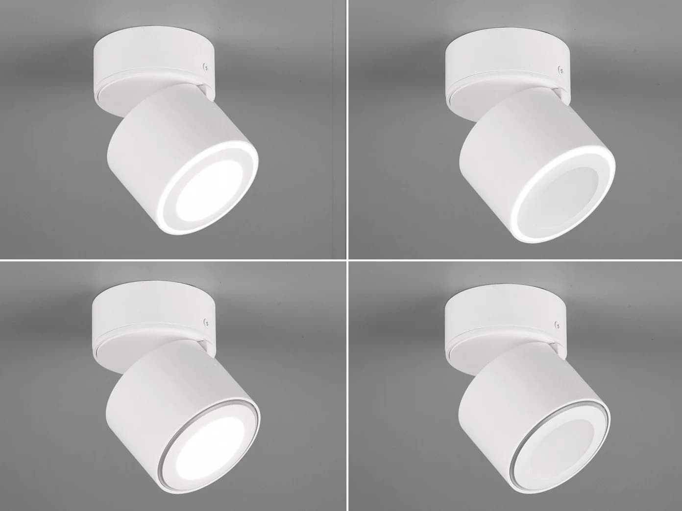 TRIO Leuchten LED Deckenstrahler TAURUS Weiß Metall Schwenkbar - Bild 5