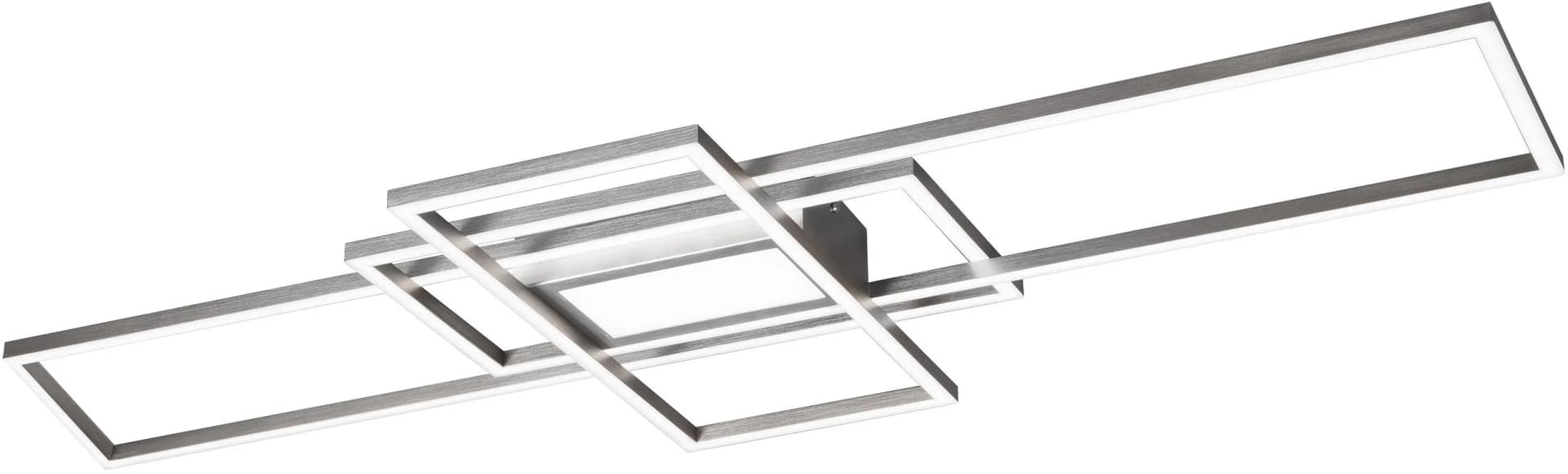 TRIO LEUCHTEN LED Deckenleuchte MILA Grau Dimmbar Fernbedienung