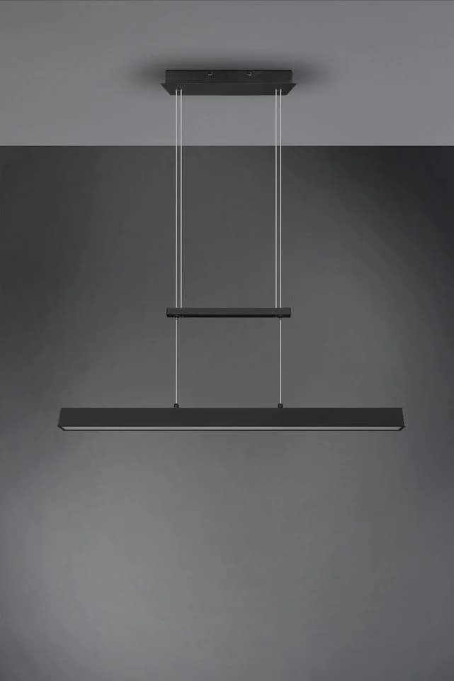 REALITY LEUCHTEN LED Pendelleuchte PAROS Schwarz Dimmbar Höhenverstellbar - Bild 3