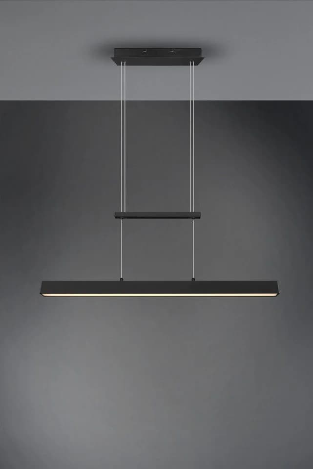 REALITY LEUCHTEN LED Pendelleuchte PAROS Schwarz Dimmbar Höhenverstellbar - Bild 4