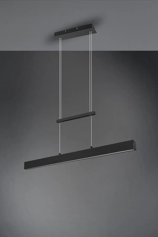 REALITY LEUCHTEN LED Pendelleuchte PAROS Schwarz Dimmbar Höhenverstellbar - Bild 5