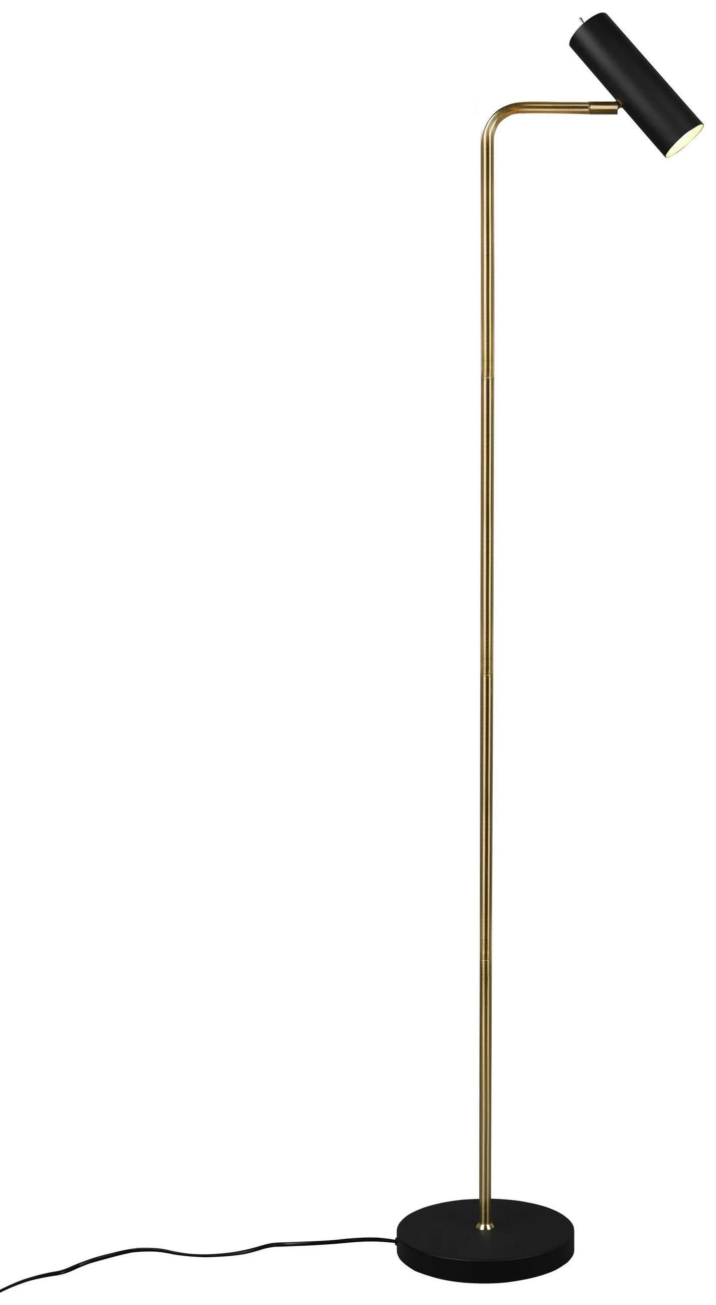 Trio Stehleuchte Marley Schwarz/Messing 151 cm Metall