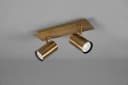 Trio Deckenstrahler Marley Altmessing 2-flammig Bild 3