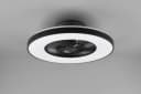 REALITY LEUCHTEN LED Deckenleuchte Halmstad mit Ventilator Schwarz Bild 1