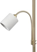 TRIO LEUCHTEN Stehlampe Hotel Weiß Messing Flexibler Lesearm Bild 3