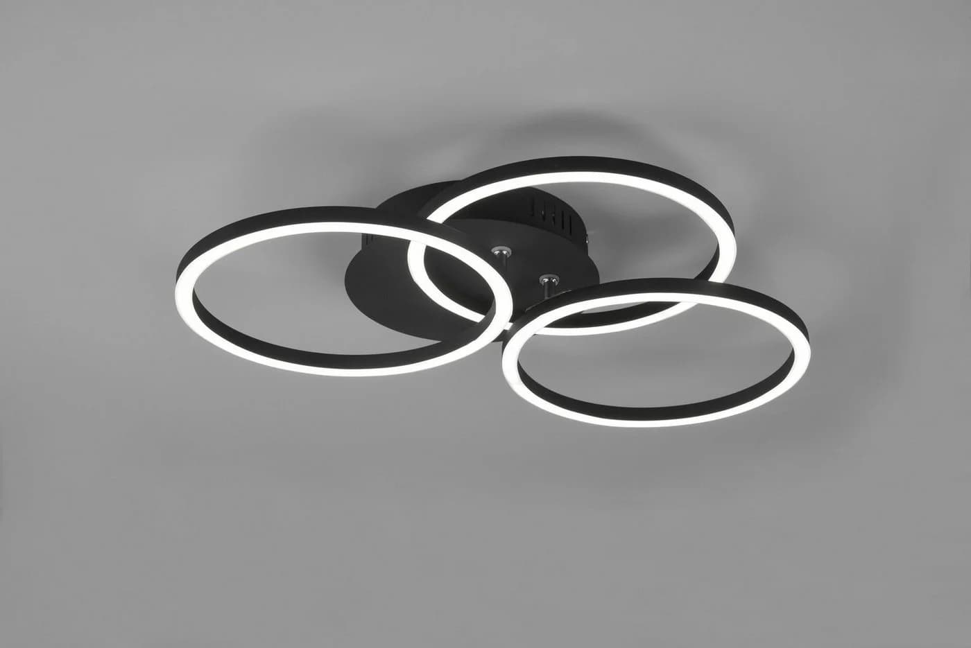Reality Leuchten LED Deckenleuchte Circle Schwarz Matt mit Fernbedienung - Bild 3