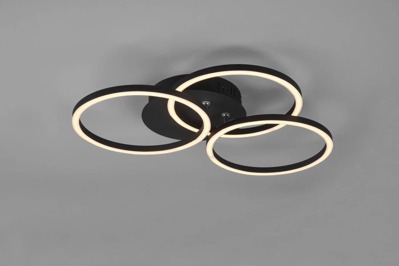 Reality Leuchten LED Deckenleuchte Circle Schwarz Matt mit Fernbedienung - Bild 4