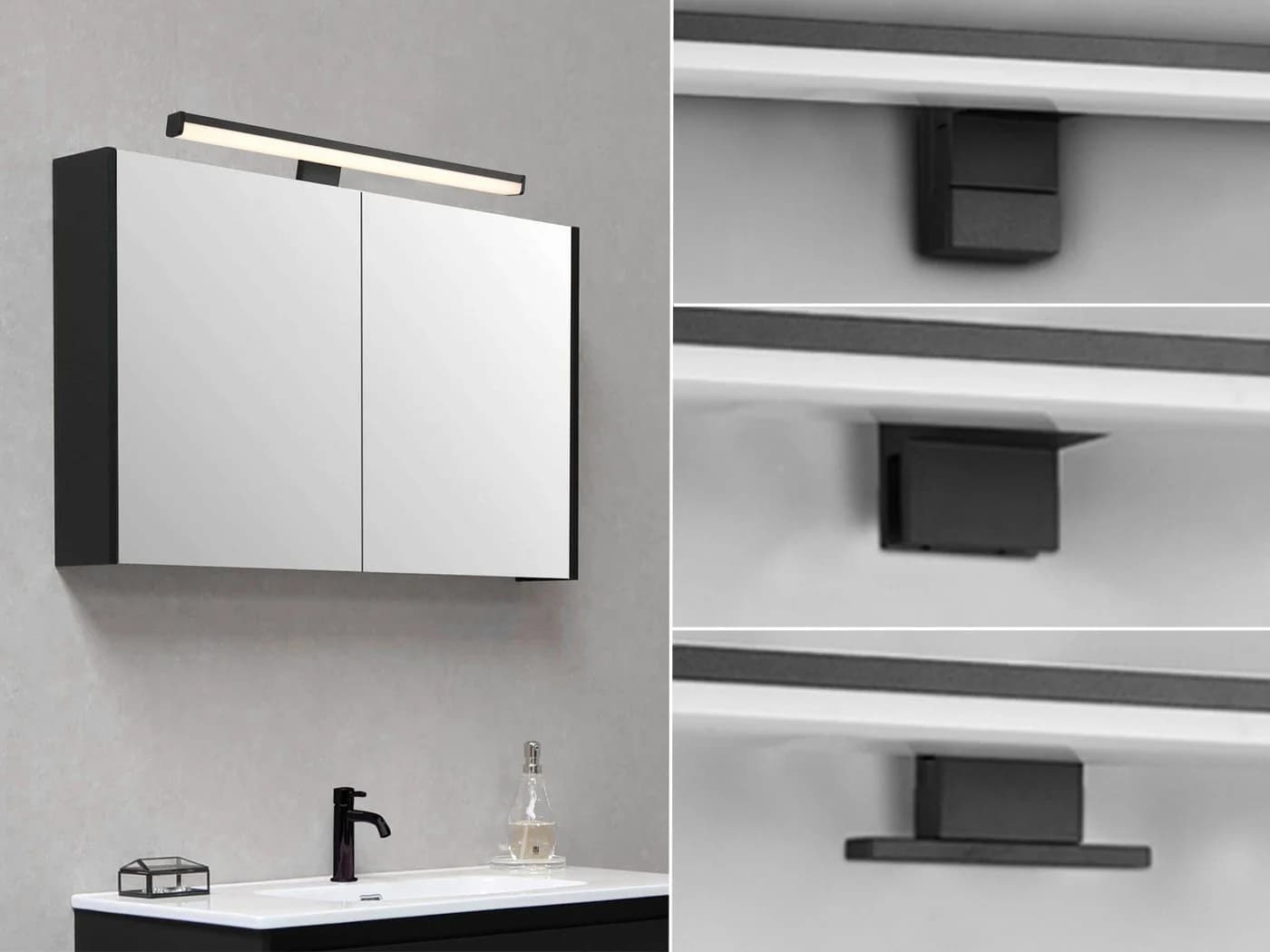 TRIO Leuchten LED Spiegelleuchte Warmweiß 40cm
