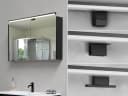 Trio Leuchten LED Spiegelleuchte Schwarz Matt IP44 Bild 1