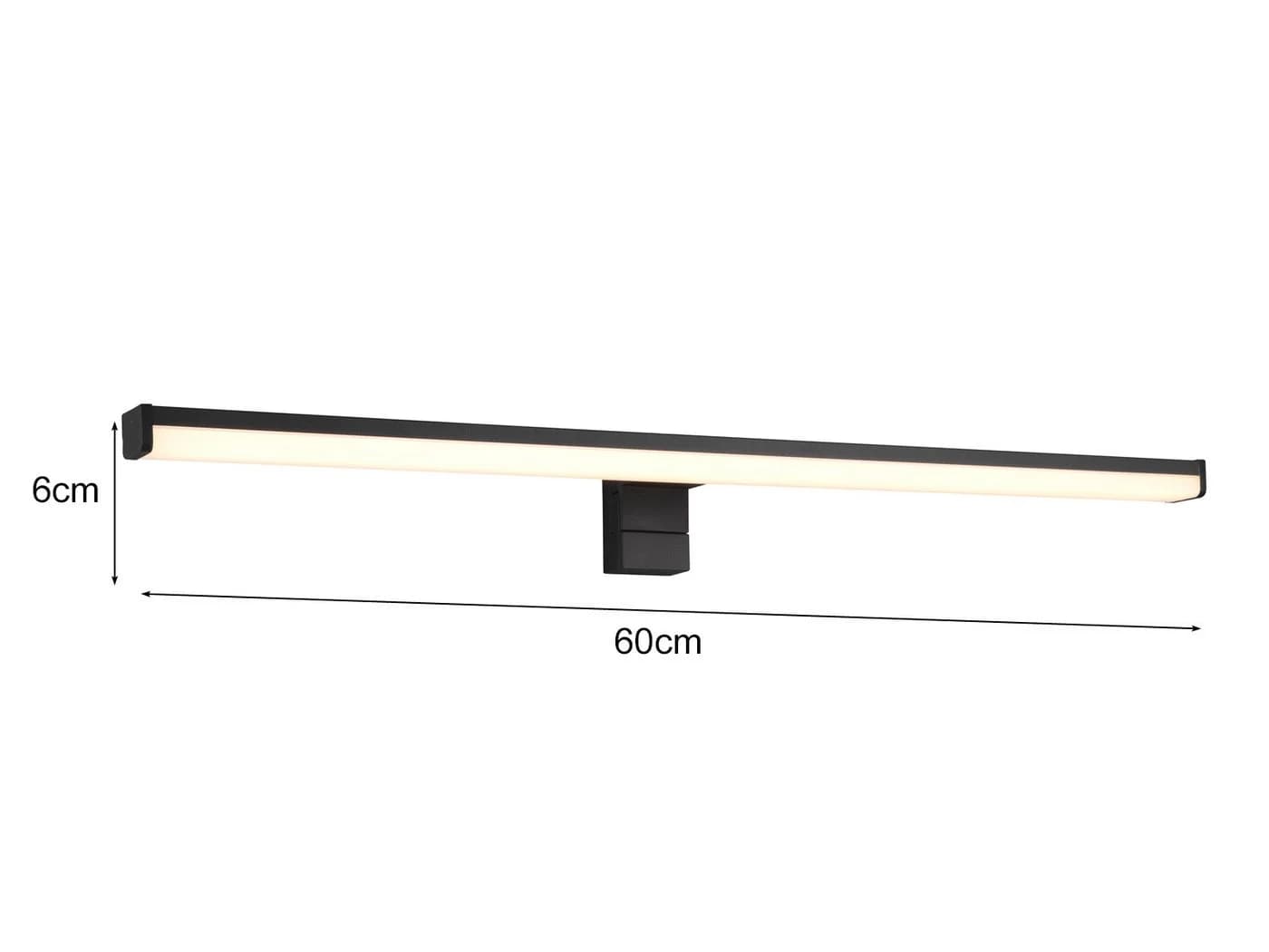 Trio Leuchten LED Spiegelleuchte Schwarz Matt IP44 - Bild 4