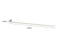 Trio Leuchten LED Wandleuchte Silber Chrom Badlampe 120cm Bild 4