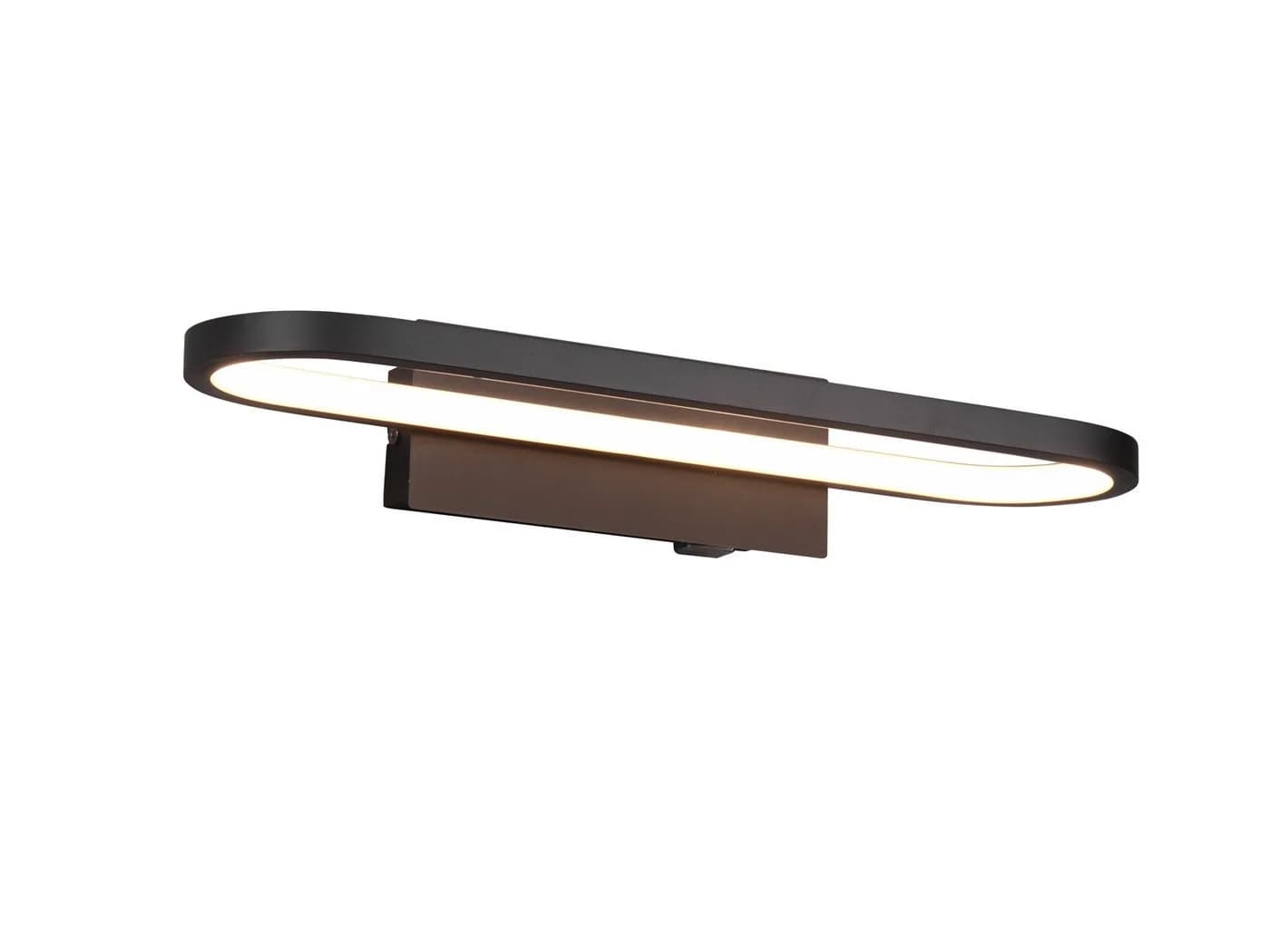 TRIO Leuchten LED Wandleuchte Oval Schwarz Matt mit Schalter - Bild 2