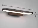 TRIO Leuchten LED Wandleuchte Oval Schwarz Matt mit Schalter Bild 4
