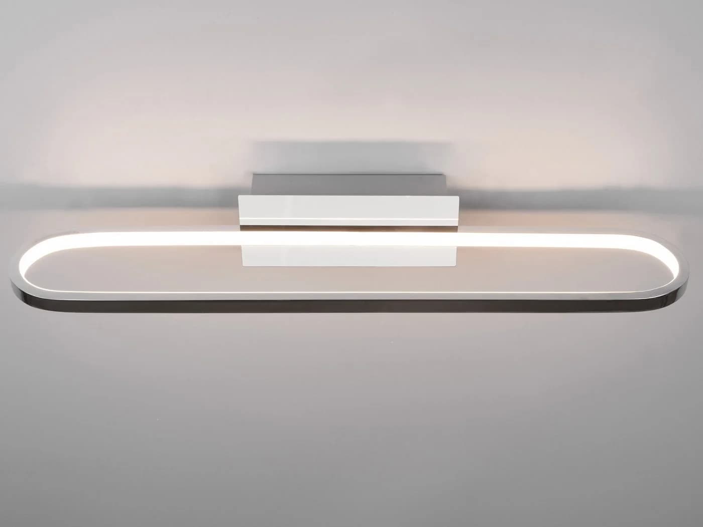 TRIO Leuchten LED Wandleuchte Oval Chrom Badlampe mit Schalter - Bild 5