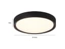 TRIO Leuchten LED Deckenleuchte Schwarz IP44 Badlampe Bild 4