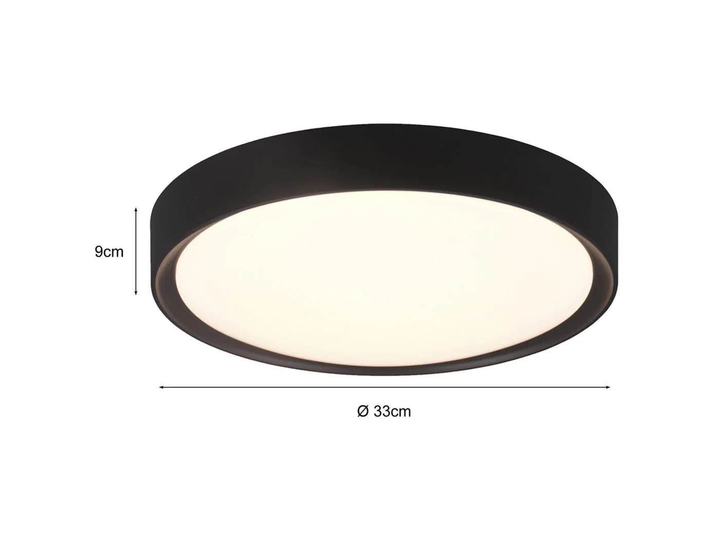TRIO Leuchten LED Deckenleuchte Schwarz IP44 Badlampe - Bild 4
