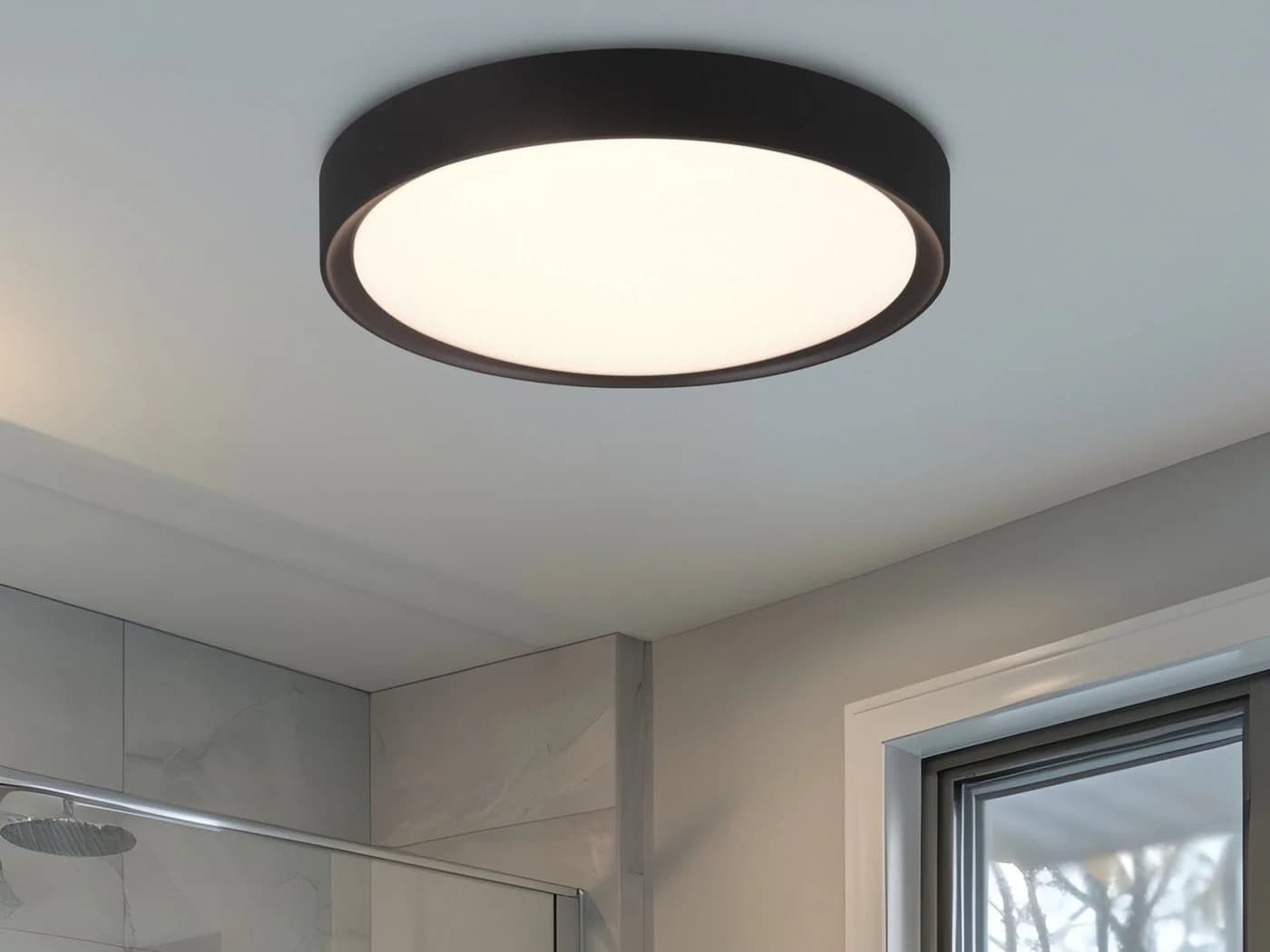 TRIO Leuchten LED Deckenleuchte Schwarz IP44 Badlampe - Bild 5