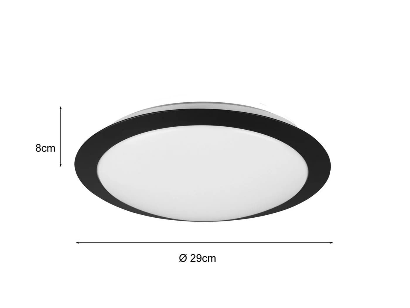 TRIO Leuchten LED Deckenleuchte Schwarz matt/Weiß IP44 - Bild 4