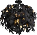 REALITY LEUCHTEN Deckenleuchte Leavy Schwarz Gold Blatt Design Bild 2
