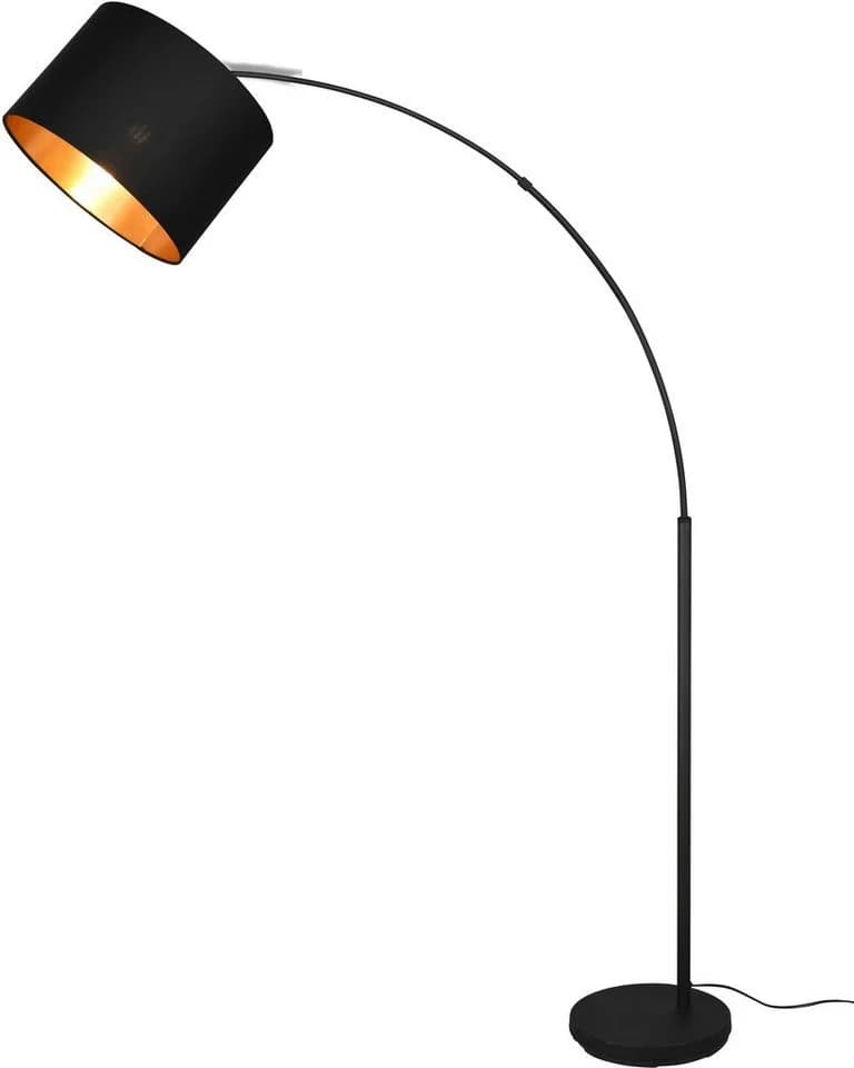 REALITY LEUCHTEN Stehlampe Bolivia Schwarz Gold Fußschalter - Bild 4
