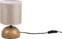 Reality Leuchten Schreibtischlampe Luci Beige Holzoptik Bild 2