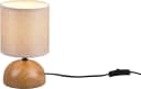 Reality Leuchten Schreibtischlampe Luci Beige Holzoptik Bild 3