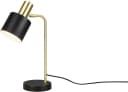 REALITY LEUCHTEN Tischleuchte Adam, einflammig, schwarz/gold Bild 1