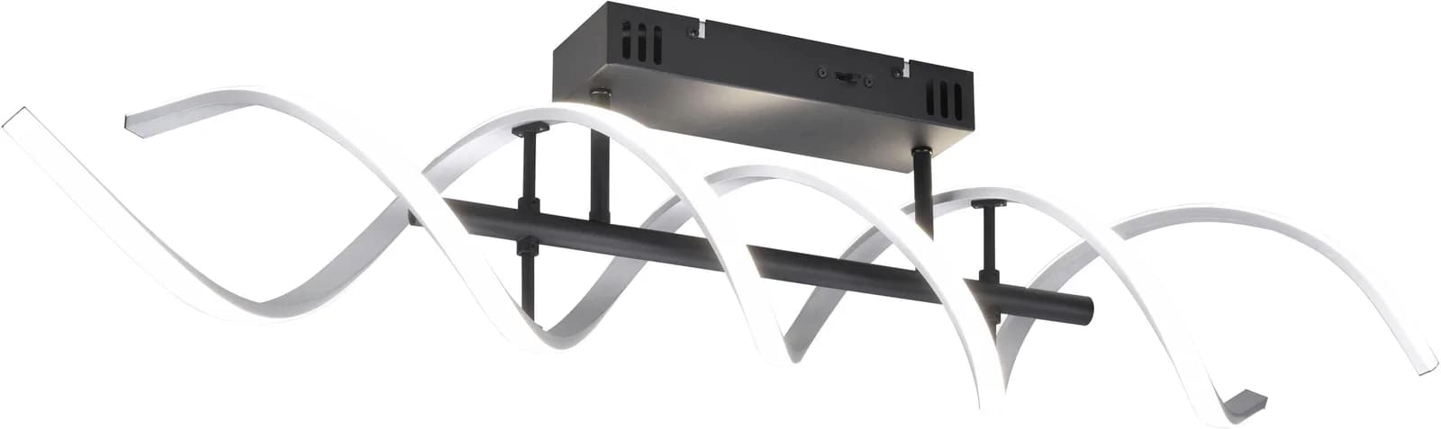 TRIO Leuchten LED Deckenleuchte Sequence Dimmfunktion Farbwechsel Aluminium