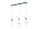 TRIO Leuchten LED Pendelleuchte Dimmfunktion Silber Milchglas 82cm Bild 2