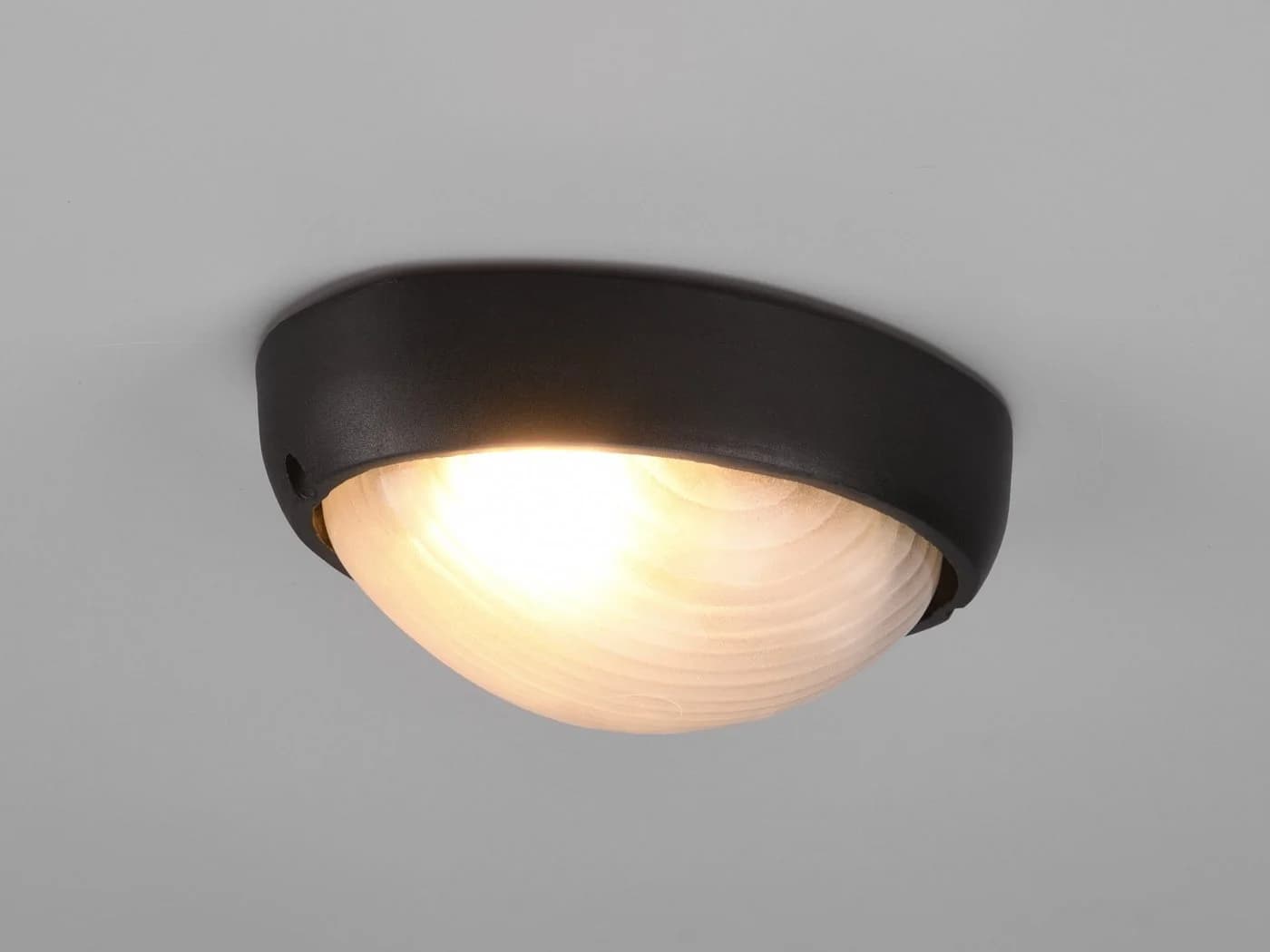 TRIO Leuchten Außen-Wandleuchte Oval Schwarz E27 - Bild 5