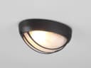 TRIO Leuchten Außen-Wandleuchte Oval Gitterlampe Fassaden-Beleuchtung Hauswand Carport Schwarz Bild 5