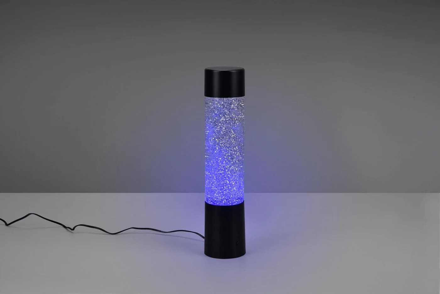 Reality Leuchten LED Tischleuchte GLITTER Schwarz RGB Farbwechsel