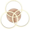 REALITY LEUCHTEN LED Deckenleuchte Circle Braun Schwarz Schwenkbar Bild 2
