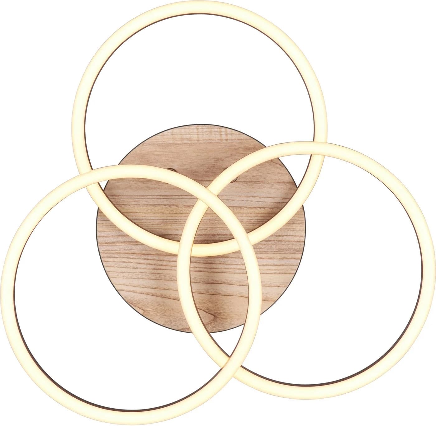 REALITY LEUCHTEN LED Deckenleuchte Circle Braun Schwarz Schwenkbar - Bild 2