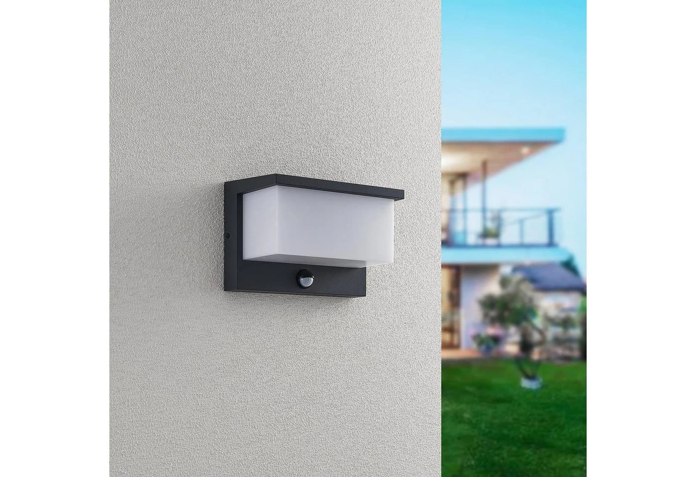 TRIO LEUCHTEN NESTOS LED Außen-Wandleuchte mit Bewegungsmelder IP54 Anthrazit - Bild 3