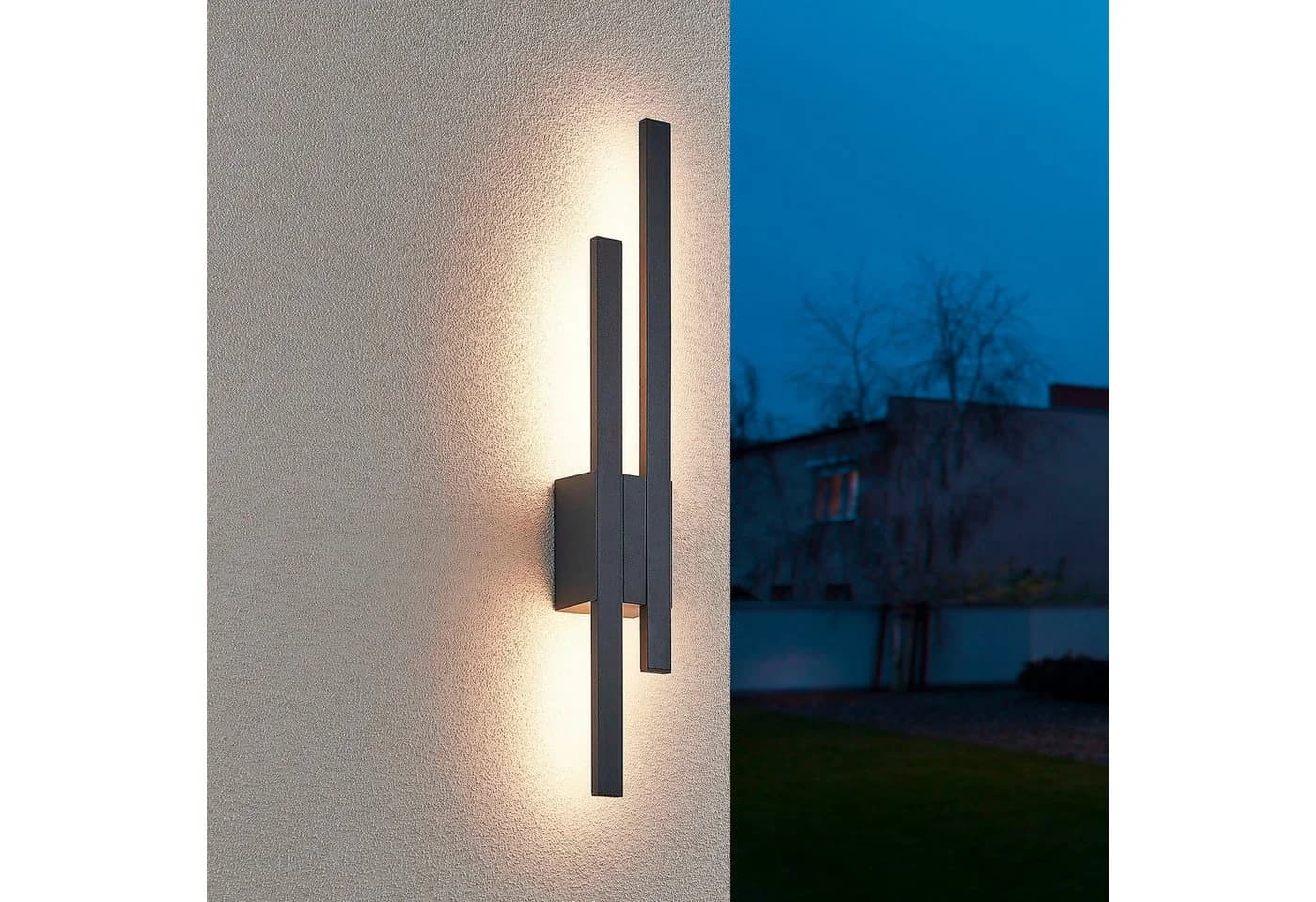 TRIO LEUCHTEN TAWA LED Außen-Wandleuchte Anthrazit IP54 - Bild 3