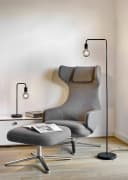 MY HOME Tischleuchte Jill Schwarz Metall E27 Bild 1