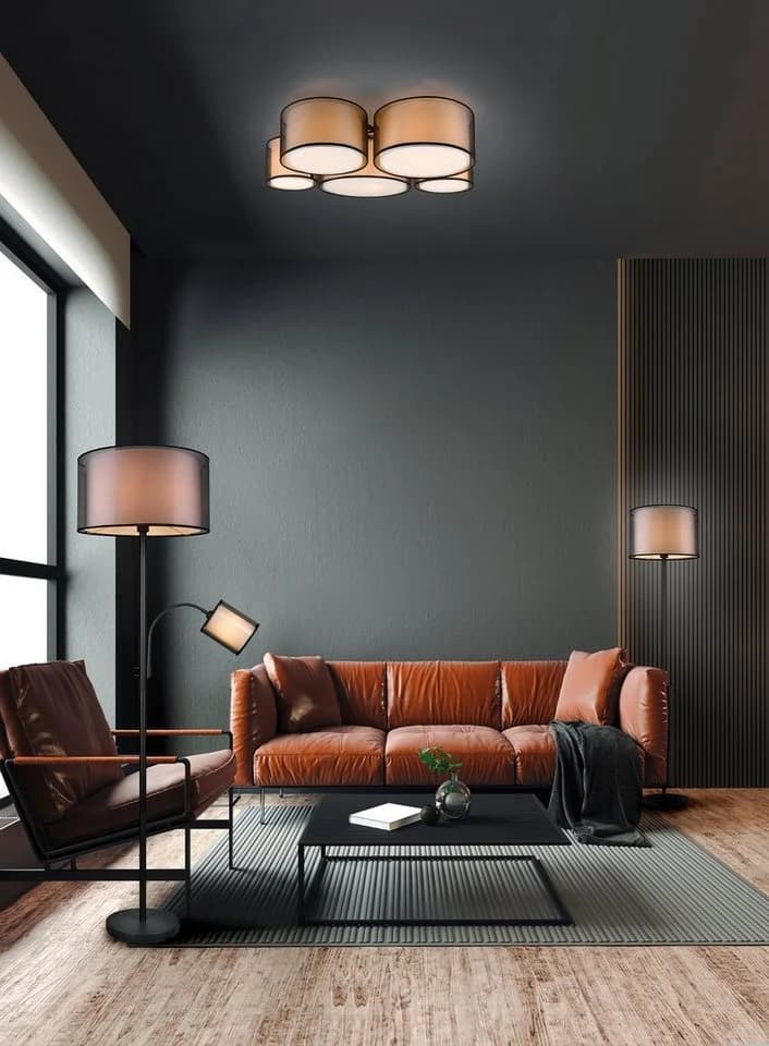OTTO HOME Stehlampe Lutta Schwarz Matt mit Lesearm