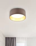 Reality Leuchten LED Deckenleuchte LOCARNO Taupe Modern Bild 1