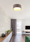 Reality Leuchten LED Deckenleuchte LOCARNO Taupe Modern Bild 3