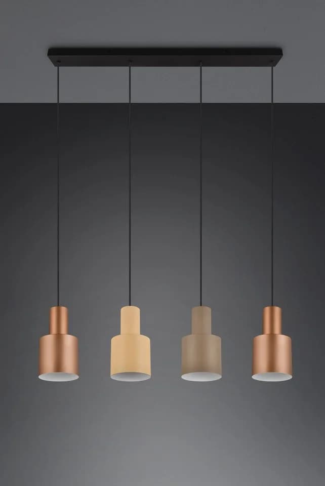 TRIO Leuchten Pendelleuchte AGUDO 4-flammig Beige Höhenverstellbar - Bild 3