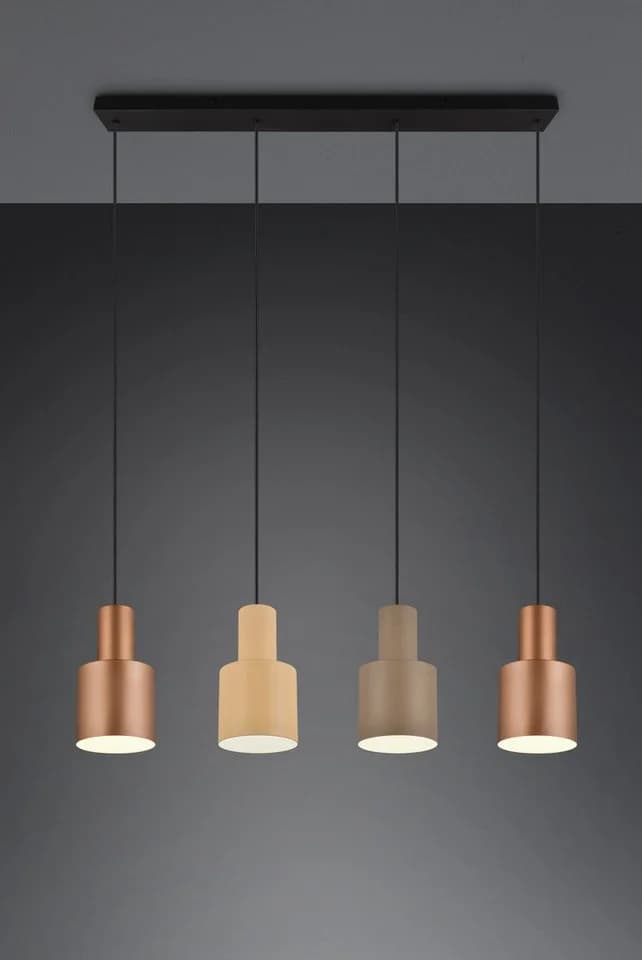 TRIO Leuchten Pendelleuchte AGUDO 4-flammig Beige Höhenverstellbar - Bild 4